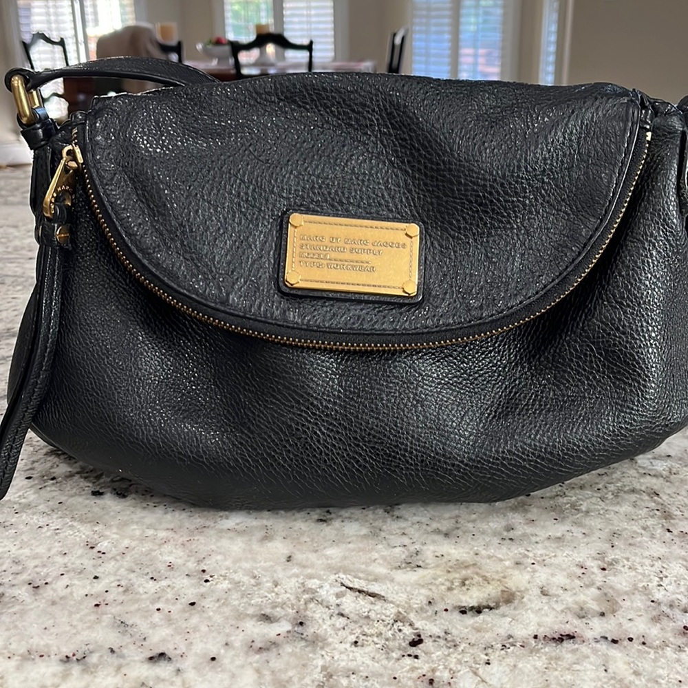 Marc by Marc Jacobs Q hobo in black pebbled leather
